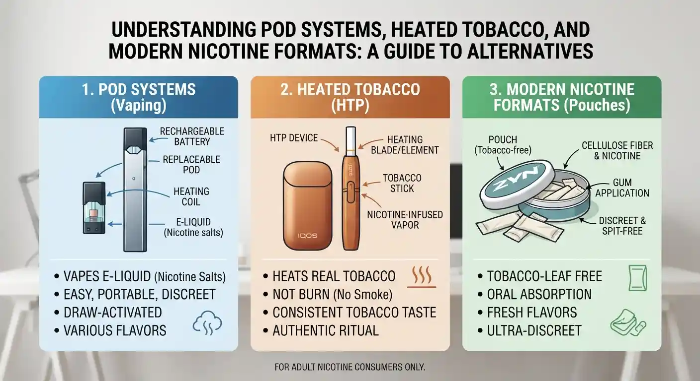 Pod Systems vs Heated Tobacco